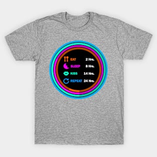 Eat sleep kiss repeat t shirt. T-Shirt